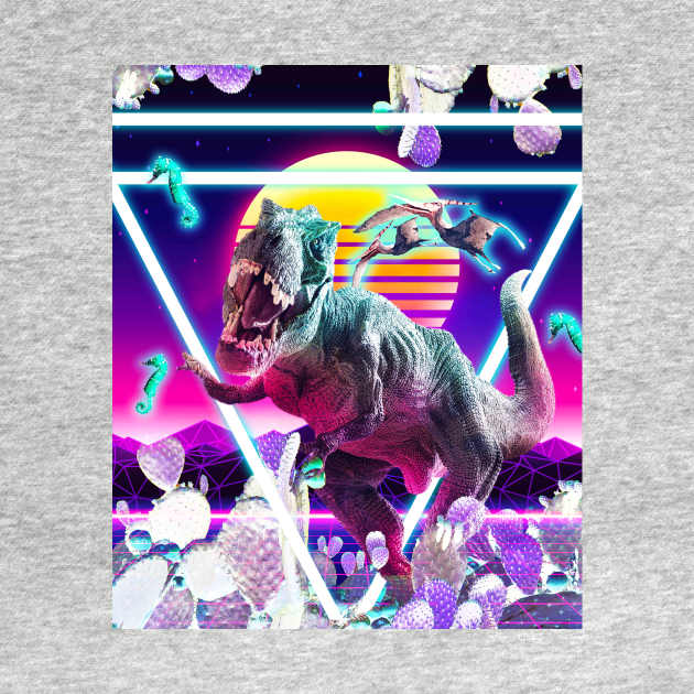 Dinosaur Rave Raving T-Rex by Random Galaxy